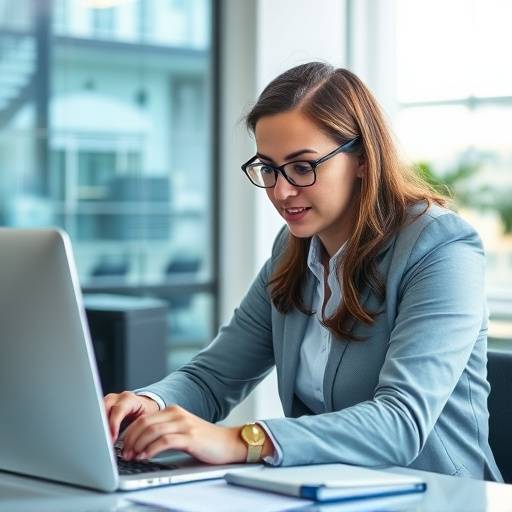 Un consultor ayudando a una empresa a optimizar sus procesos internos usando software.